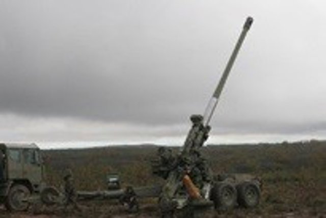 Obús 155/52 SIAC del Ejército de tierra