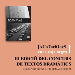 El concurs de textos teatrals 'ACoTaciOneS en la caja negra'