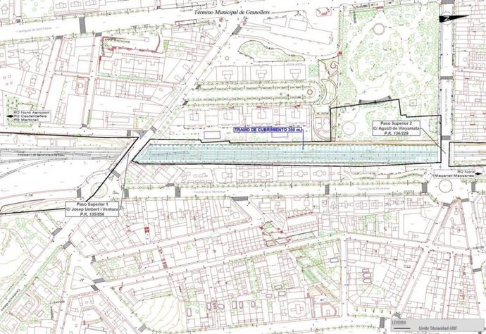 Archivo - Plnol de les obres d'integració de la xarxa ferroviria a l'estació de Granollers-Centre 