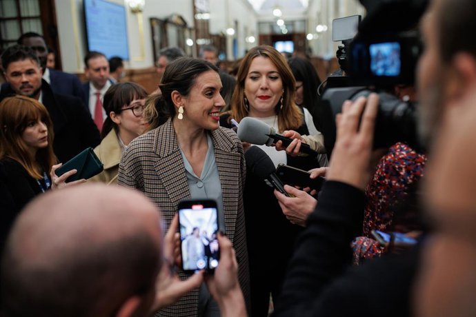 La ministra de Igualdad, Irene Montero