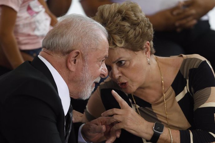 El presidente brasileño, Luiz Inácio Lula da Silva, y la expresidenta Dilma Rousseff.