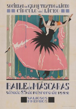 Portada de una de las partituras de bailes de máscaras de carnaval del siglo XIX del Gran Teatre del Liceu