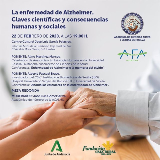 Cartel de la jornada sobre Alzheimer.