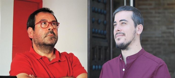 Crespo (IU) y García Gascón (Podemos)