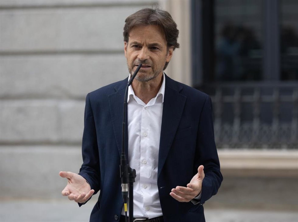 Archivo - El presidente del grupo parlamentario de Unidas Podemos y En Comú Podem en el Congreso, Jaume Asens.