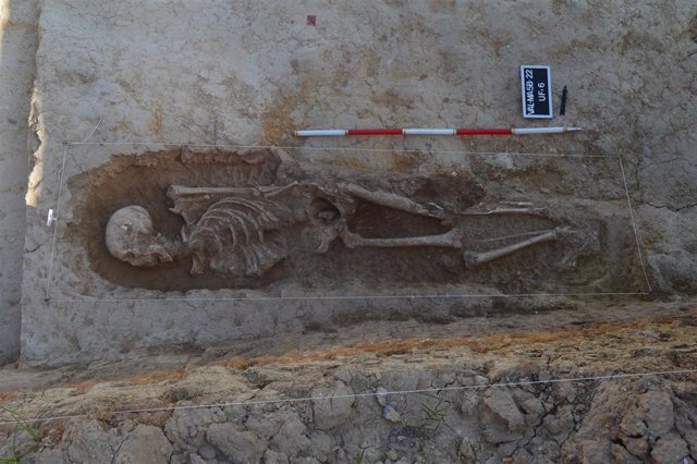 Uno de los enterramientos islámicos descubiertos en Valencina de la Concepción