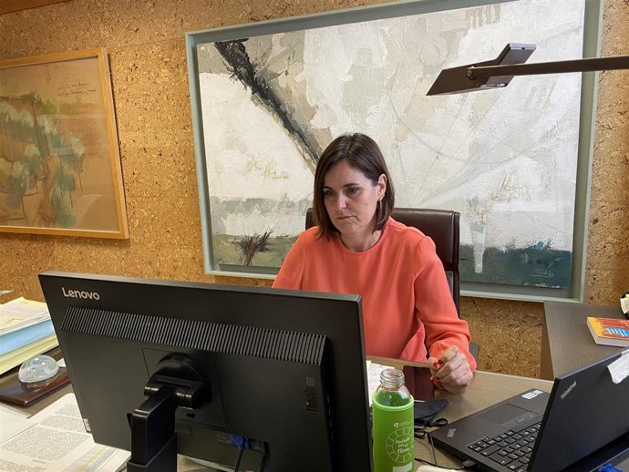 Archivo - La presidenta de Aragoneses-Plataforma Aragonesista, Elena Allué.