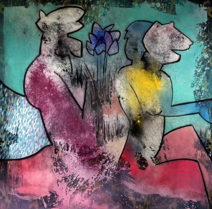 Andrés García Mellado , 'La Elocuencia del silencio' obra de la colección permanente de Cristóbal Gabarrón