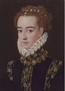 Retrato de una joven noble con finas joyas y vestido negro con bordados de gavillas y cuello alto de gola blanca', que se expondra en la feria TEFAF Maastricht.