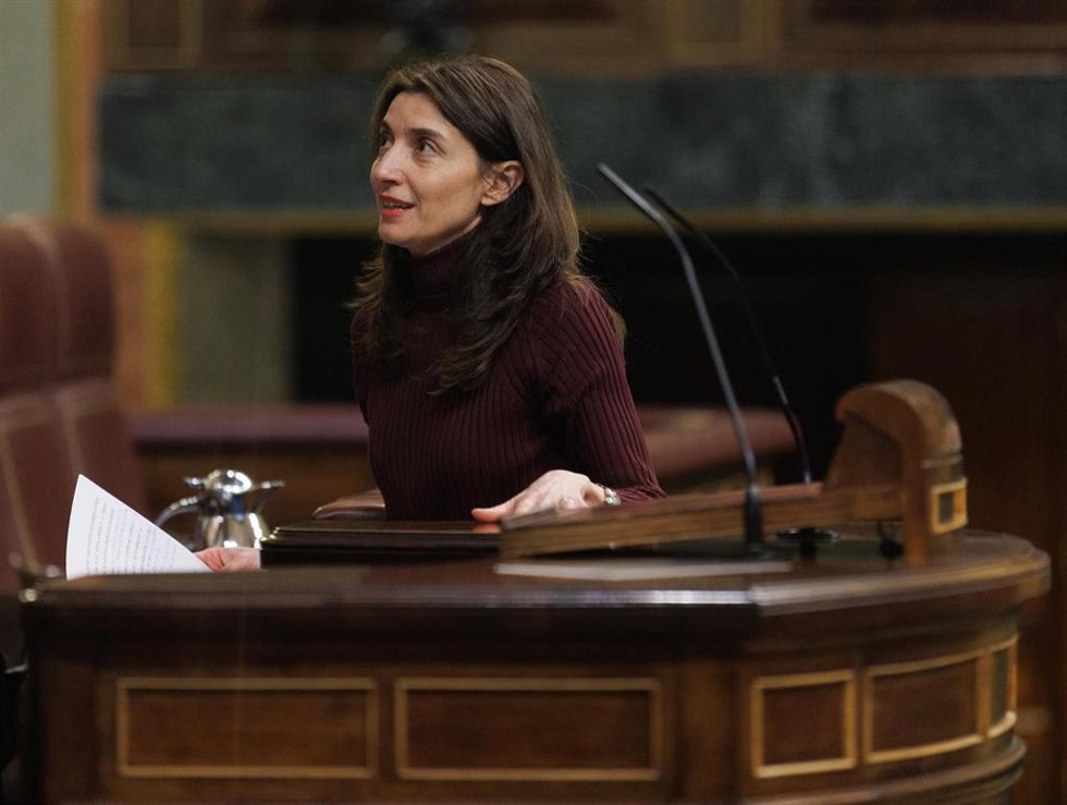 La ministra de Justicia, Pilar Llop, interviene durante una sesión plenaria, en el Congreso de los Diputados.