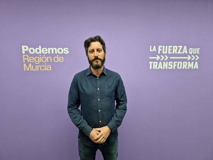 Imagen del secretario de Comunicación de Podemos, Víctor Egío