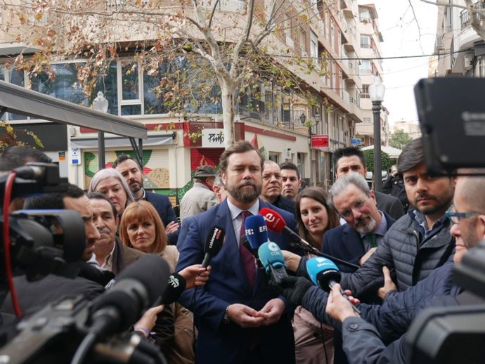 El portavoz del Vox en el Congreso, Iván Espinosa de los Monteros, en Elche.