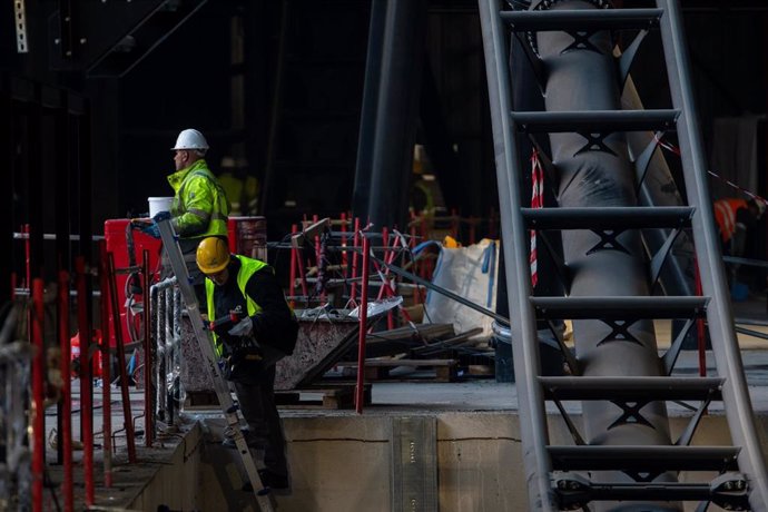 La nueva montaña rusa de PortAventura en construcción