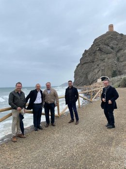 Visita de actuaciones de Turismo en La Mamola