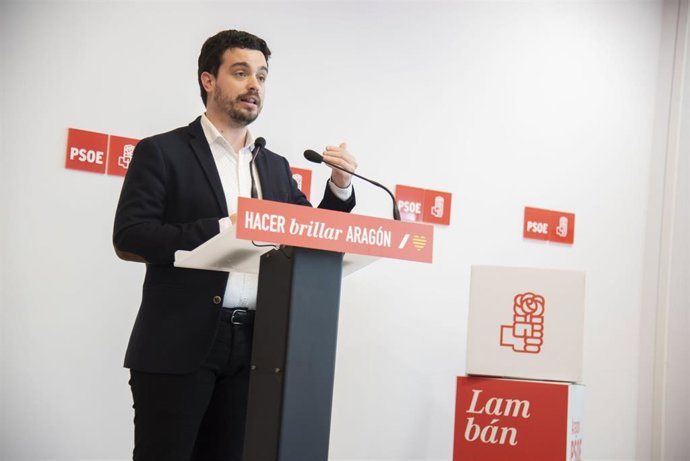 El secretario de Organización del PSOE Aragón, Darío Villagrasa.