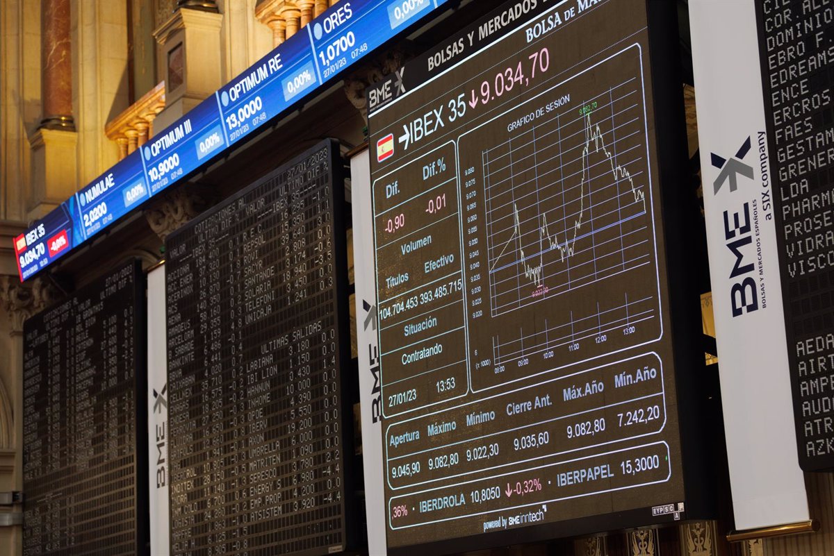 El Ibex remonta un 2,4% en la semana y cierra por encima de los 9.300 puntos