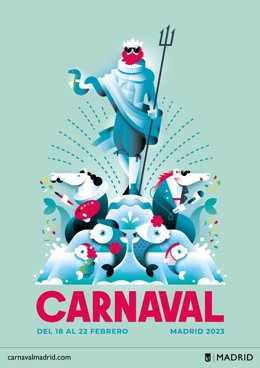 Cartel del carnaval de Madrid 2023.