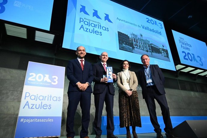 El Ayuntamiento de Valladolid, reconocido por su compromiso con el reciclaje de papel