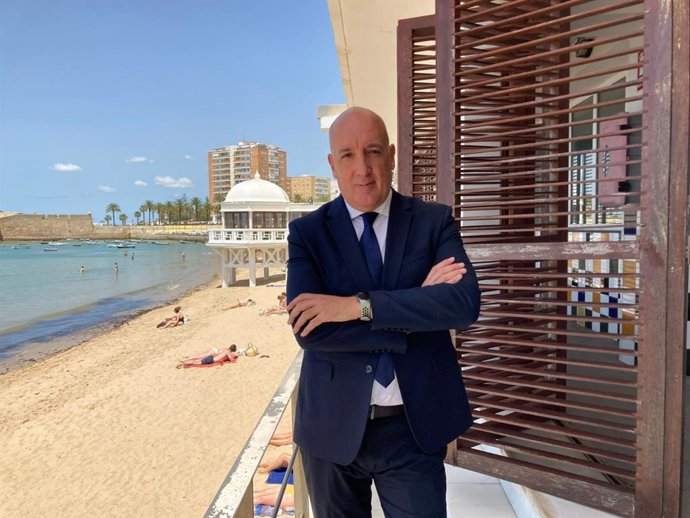 El presidente del Clúster Marítimo-Marino de Andalucía (CMMA), Javier Noriega