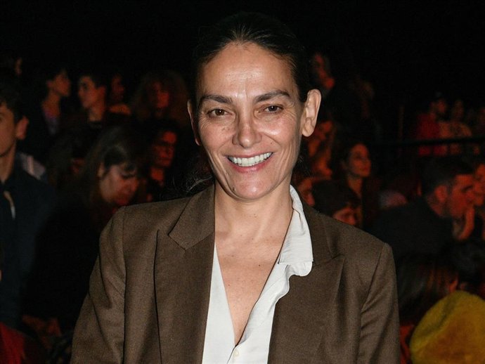 Laura Ponte en el desfile de la firma Duarte Madrid, en IFEMA Madrid, a 17 de febrero de 2023, en Madrid (España).