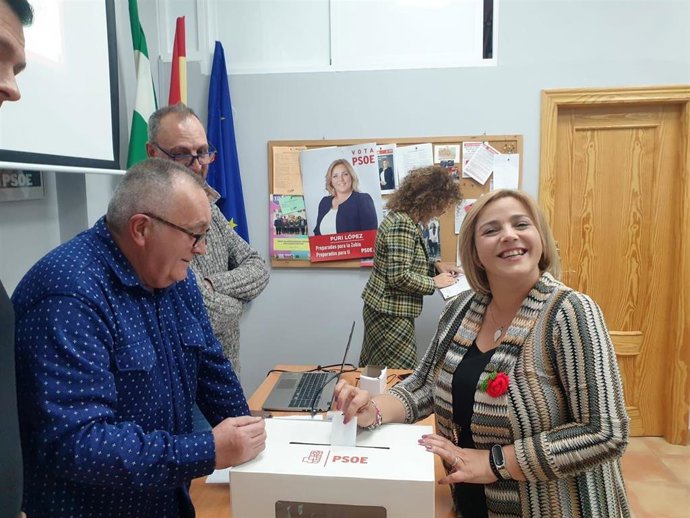 Puri López, en imagen de archivo en La Zubia