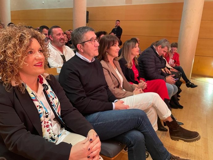 El secretario de Política Federal y portavoz en el Congreso, Patxi López,  en la celebración del Día de la Rosa en Almonte