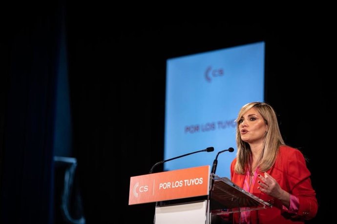 La portavoz nacional de Ciudadanos, Patricia Guasp, en el acto de presentación de candidatos autonómicos.