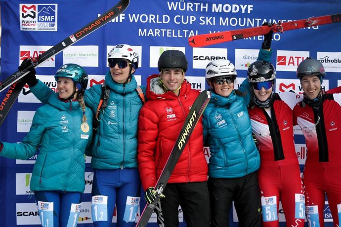 Ana Alonso y Oriol Cardona, campeones en relevo mixto de la Copa del Mundo de Val Martello