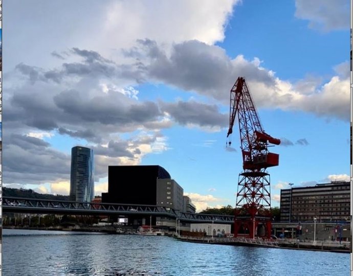 Nubes y claros en Bilbao