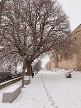 Archivo - Nieve en Ávila, Castilla y León (España), a 8 de enero de 2020.