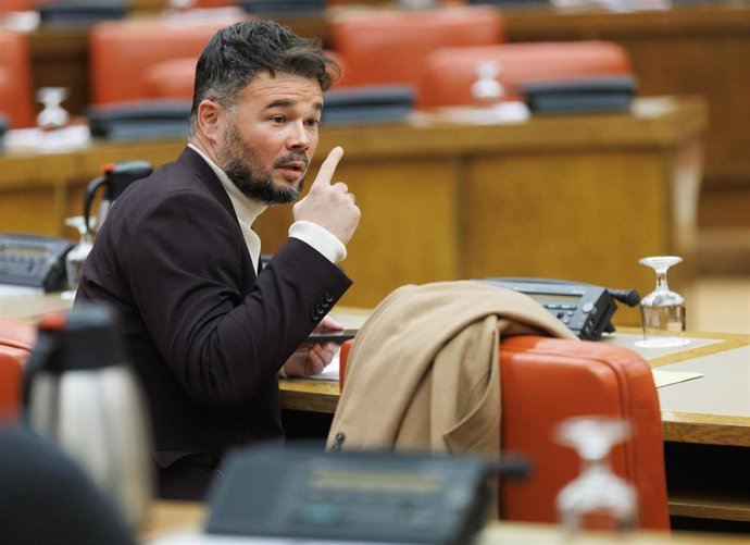 El portavoz de ERC en el Congreso, Gabriel Rufián