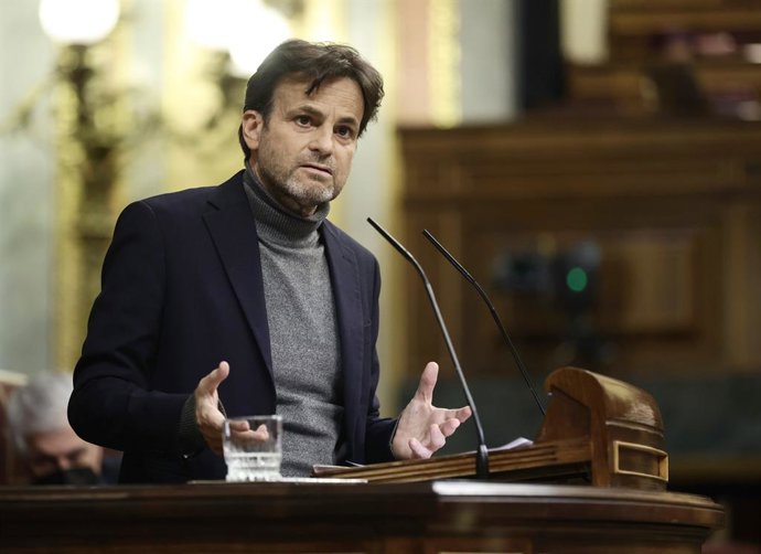 Archivo - El president del grup confederal Unides Podem-En Comú Podem-Galícia en comú, Jaume Asens, intervé en una sessió plenria al Congrés dels Diputats