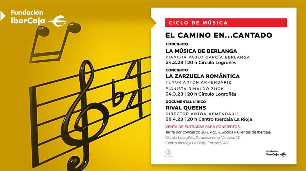 El ciclo de música 'El camino en...Cantado' comenzará el próximo 24 de febrero