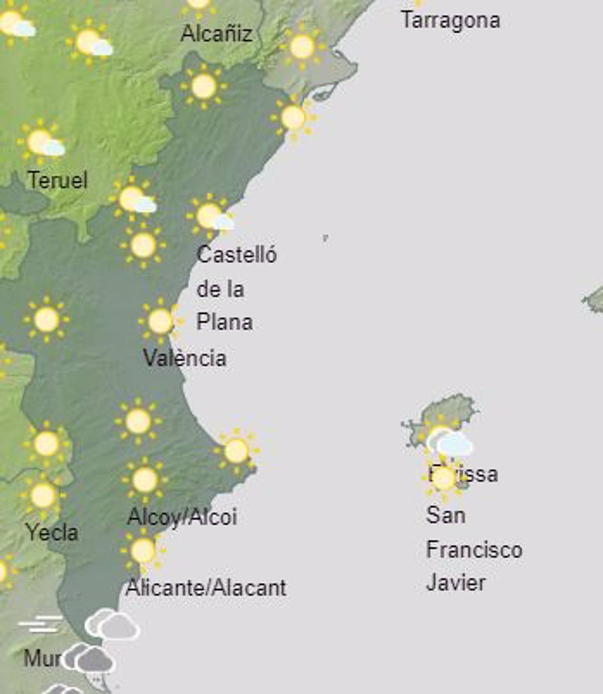 La Comunitat Arranca La Semana Con Un Ligero Ascenso De Temperaturas ...