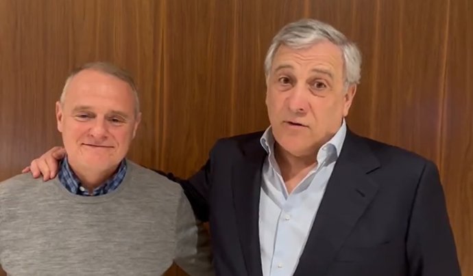 Diego Canga y Antonio Tajani
