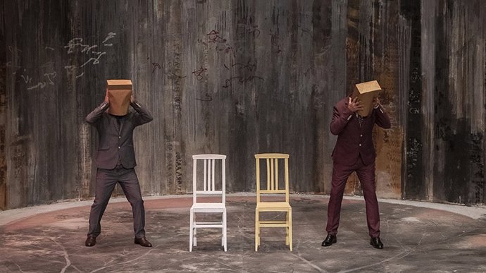 Imagen de la representación de 'Strip-tease', de Morfeo Teatro.