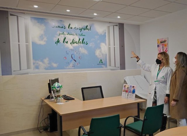 Visita al Aula de Educación Diabetológica del Hosptal de Andújar