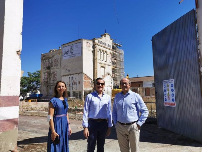 Archivo - Imagen de la Harinera de Casetas antes de las obras de consolidación