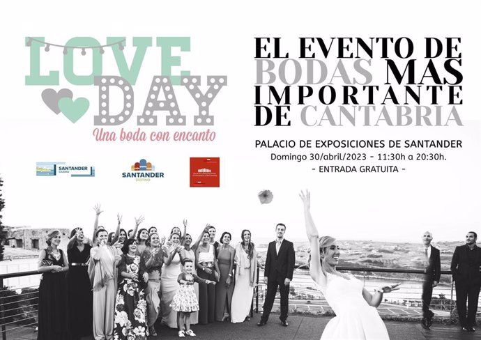 Cartel de la Feria de Bodas 'Love Day', que se celebrará el 30 de abril en el Palacio de Exposiciones