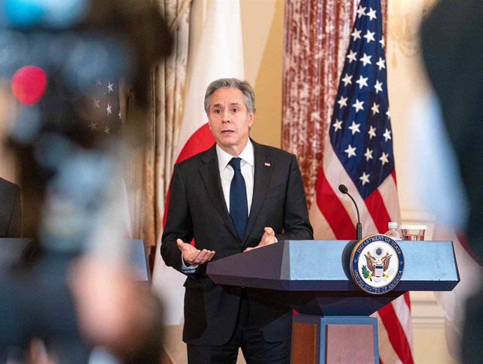 Archivo - Antony Blinken, secretario de Estado de Estados Unidos, comparece en Washington