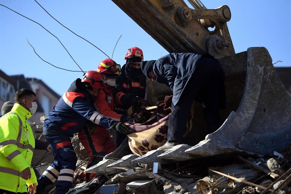 Rescate tras el terremoto en Antioquía, Turquía