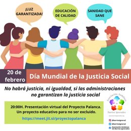 Cartel de la presentación de la experiencia piloto 'El Proyecto Palanca'.