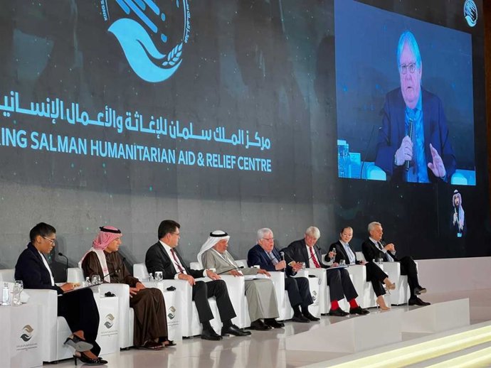 El secretario general de la ONU para Asuntos Humanitarios, Martin Griffiths, en un Foro Humanitario en Riad.