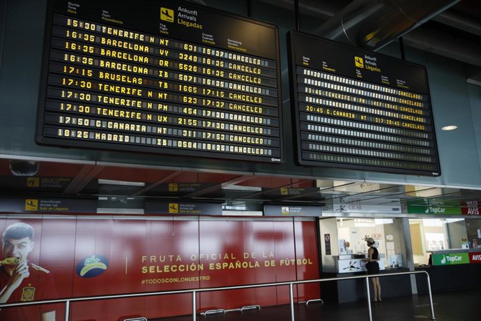 Archivo - Interior del Aeropuerto de La Palma, a 25 de septiembre de 2021, en La Palma, Islas Canarias (España). 