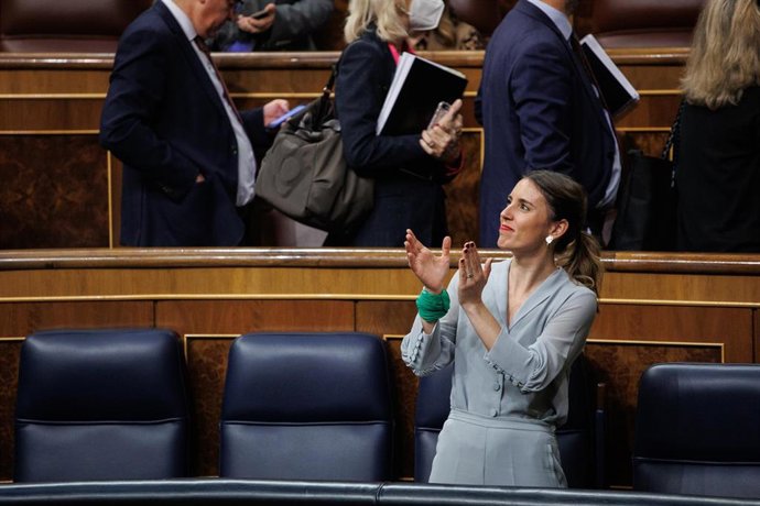 La ministra de Igualdad, Irene Montero