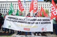 Los sindicatos prosiguen su campaña de protestas en la Seguridad Social y el jueves se concentran en Zaragoza