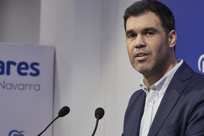 Archivo - El presidente del PP de Navarra, Javier García.