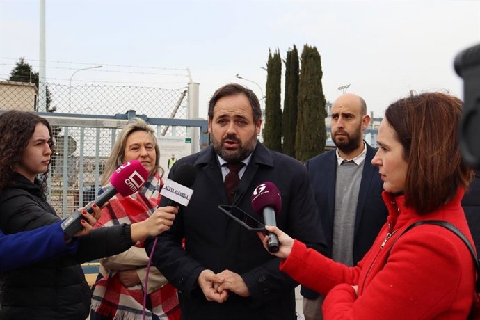 El presidente regional del PP, Paco Núñez, en Marchamalo.