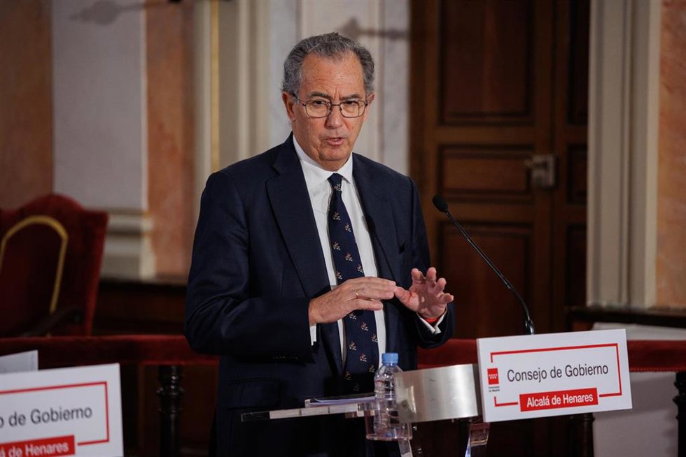El vicepresidente, consejero de Educación y Universidades de la Comunidad de Madrid, Enrique Ossorio. Archivo.