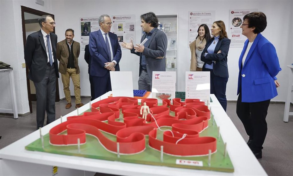 El vicepresidente, consejero de Educación y Universidades, Enrique Ossorio, ha explicado este proyecto durante la inauguración del Espacio Matemático Madrid en el IES Gabriel García Márquez de Leganés